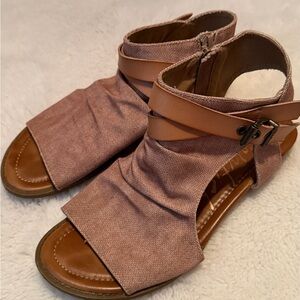 Blowfish Pink and Tan Women's Sandals